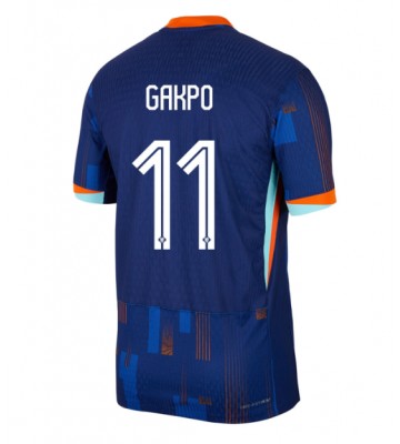 Holland Cody Gakpo #11 Replika Udebanetrøje EM 2024 Kortærmet